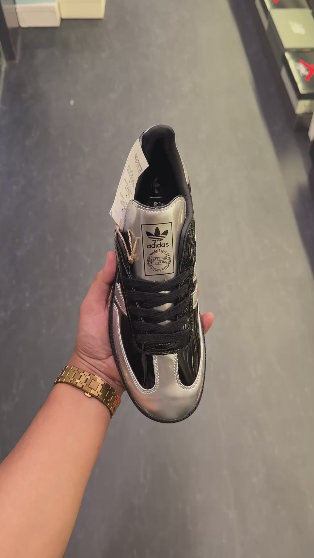 ADIDAS ORIGINALS SAMBA ATMOS BLACK SILVER