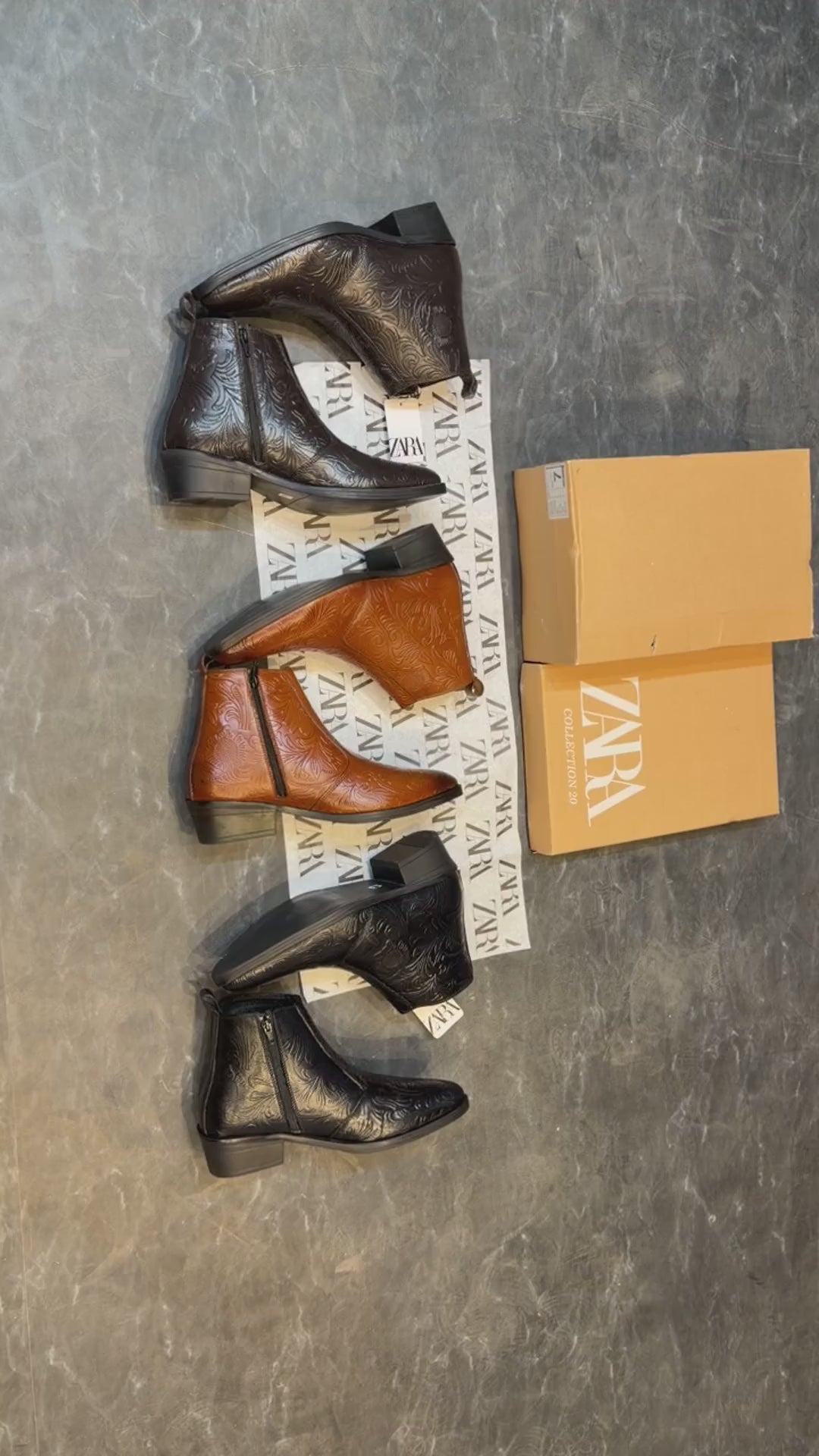 ZARA T OG LEATHER TAN CHELSEA BOOTS -9001