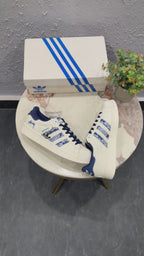ADIDAS ORIGINAL SUPERSTAR WHITE BLUE STUSSY