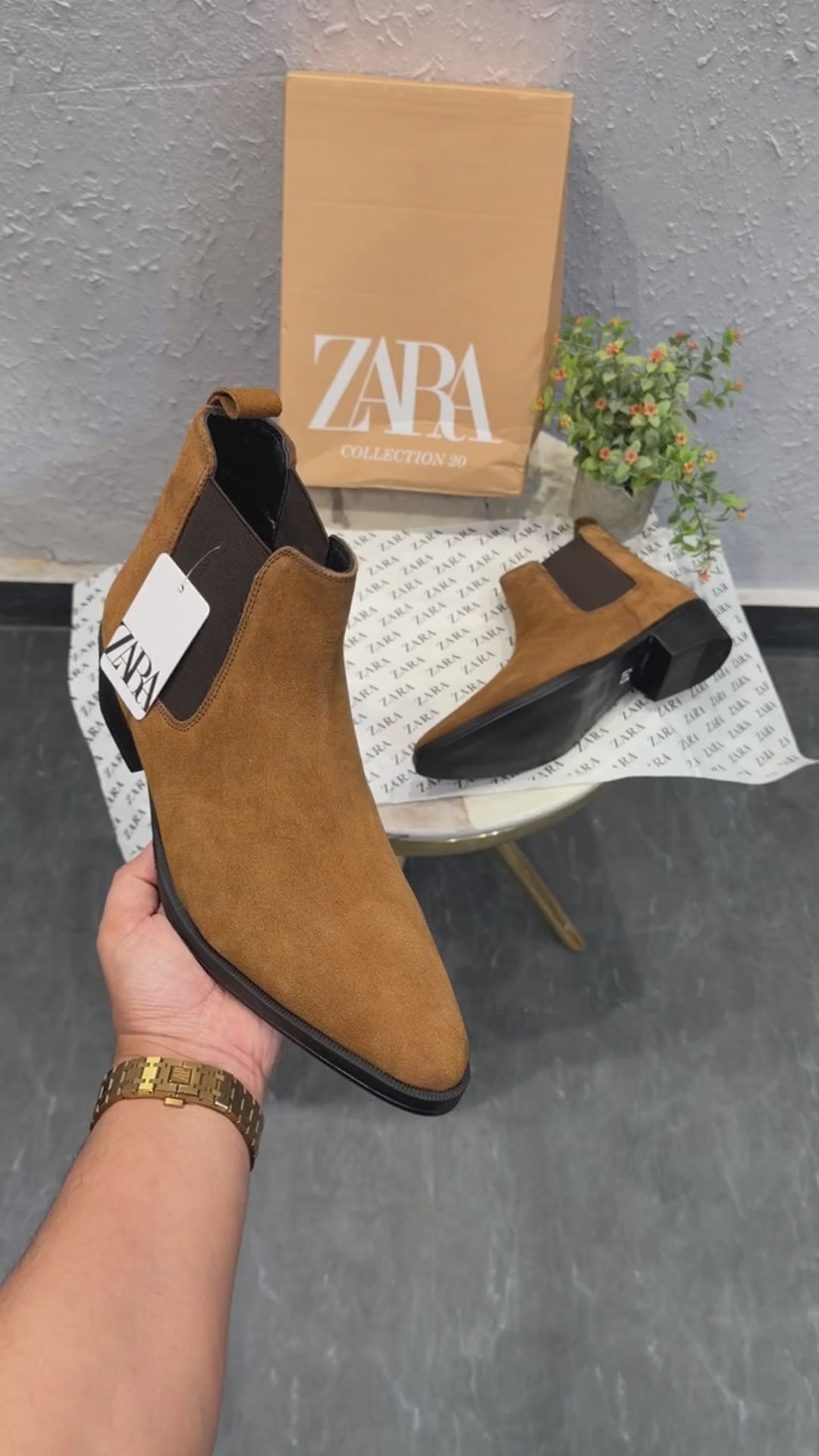 ZARA T LEATHER POINTED