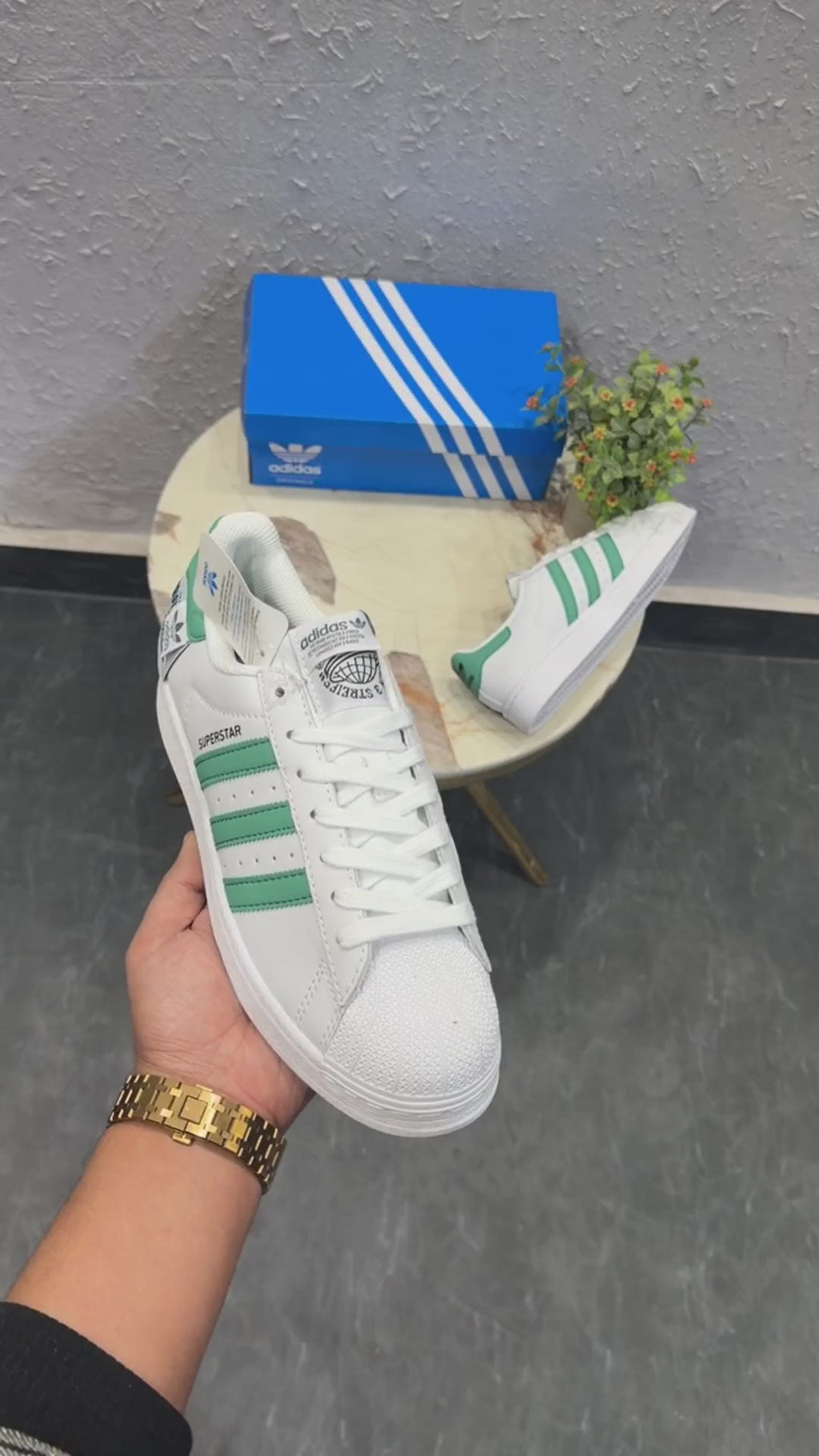 Adidas Superstar White-Green