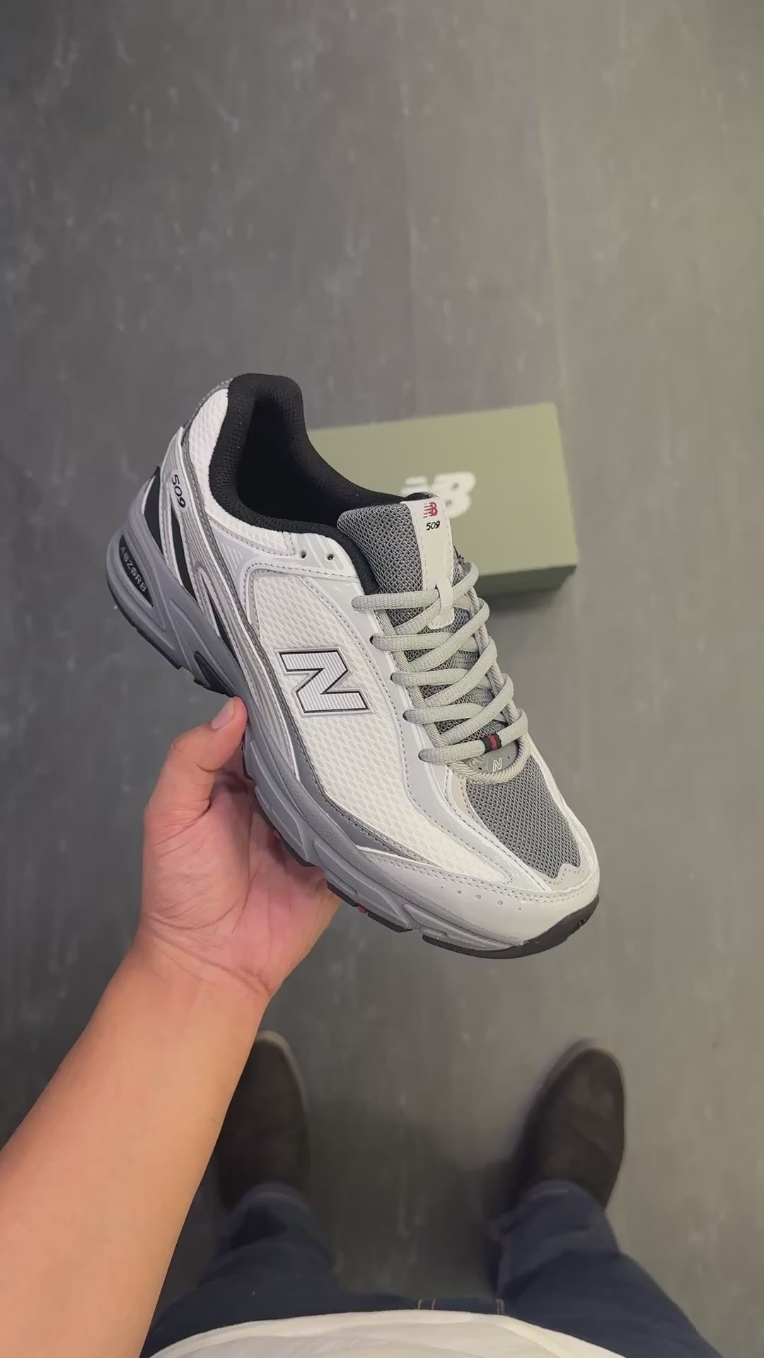 New Balance 509 White Grey
