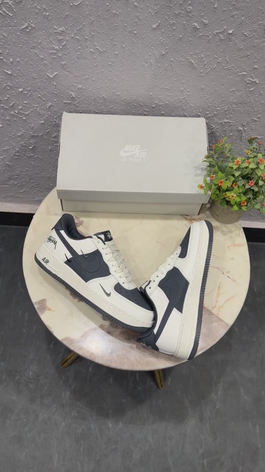 Nike Airforce Custom Stussy White