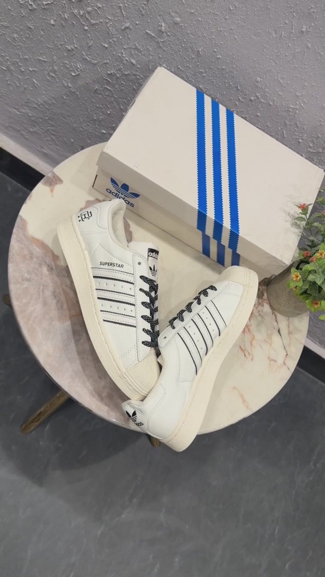 ADIDAS ORIGINALS SUPERSTAR UNDEFEATED WHITE BLACK