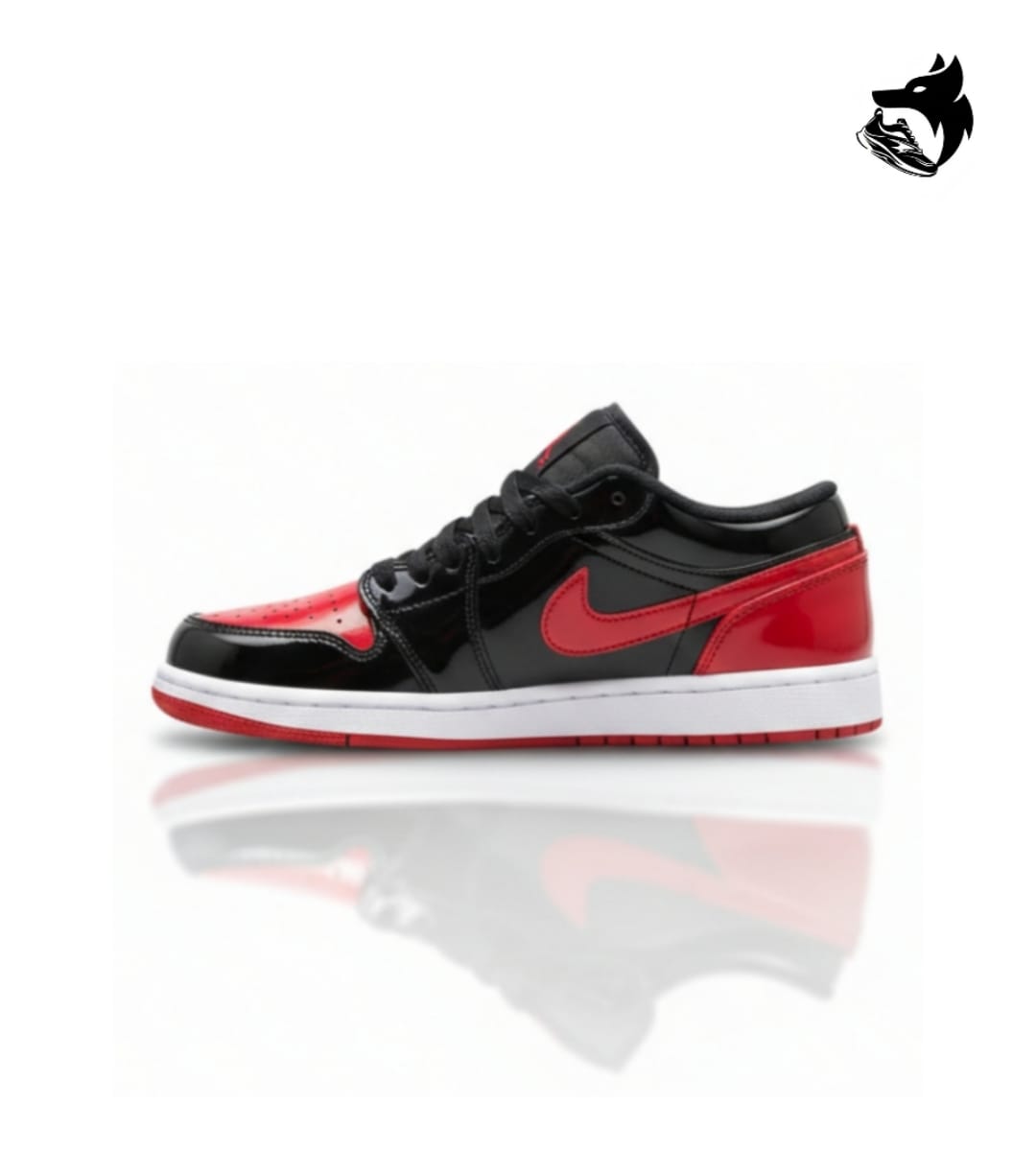 AIR JORDANS RETRO 1 LOWPATENT BRED