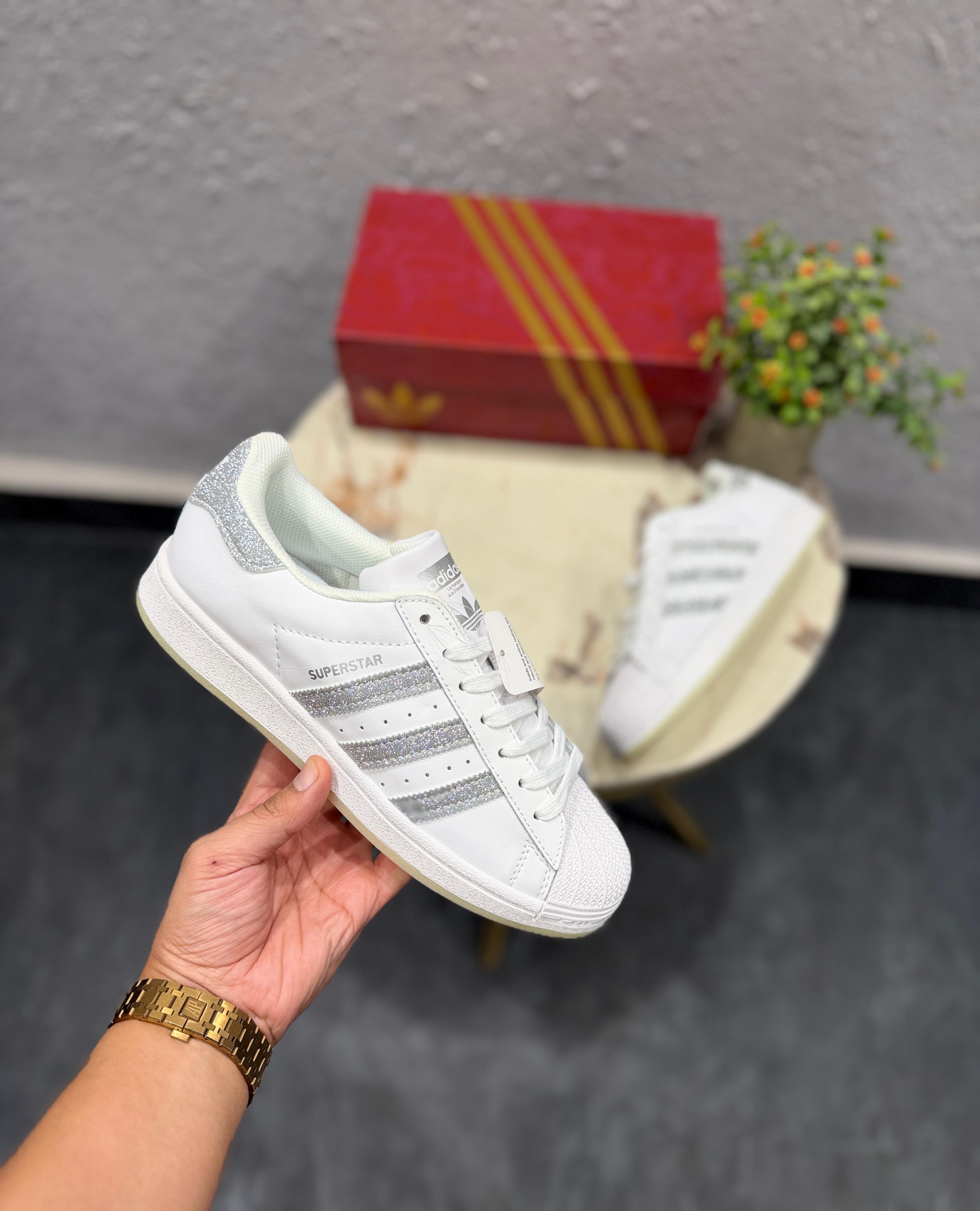 ADIDAS ORIGINAL SUPERSTAR WHITE METALIC SILVER