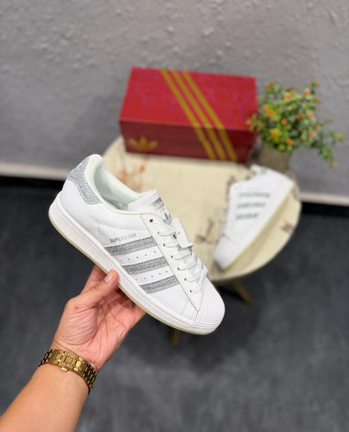 ADIDAS ORIGINAL SUPERSTAR WHITE METALIC SILVER