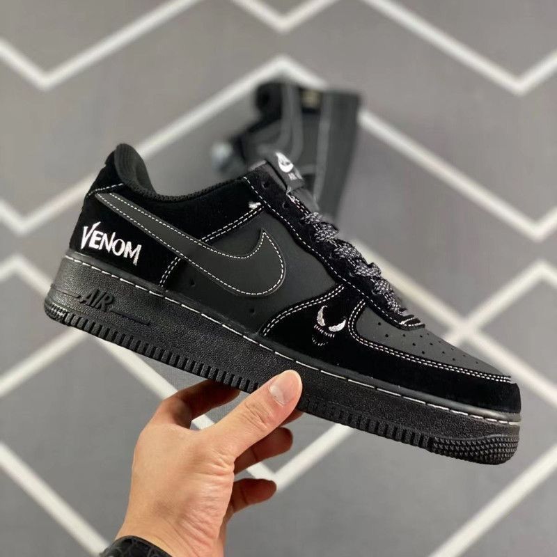 Greyhut-NIKE AIRFORCE ONE VENOM SUEDE BLACK
