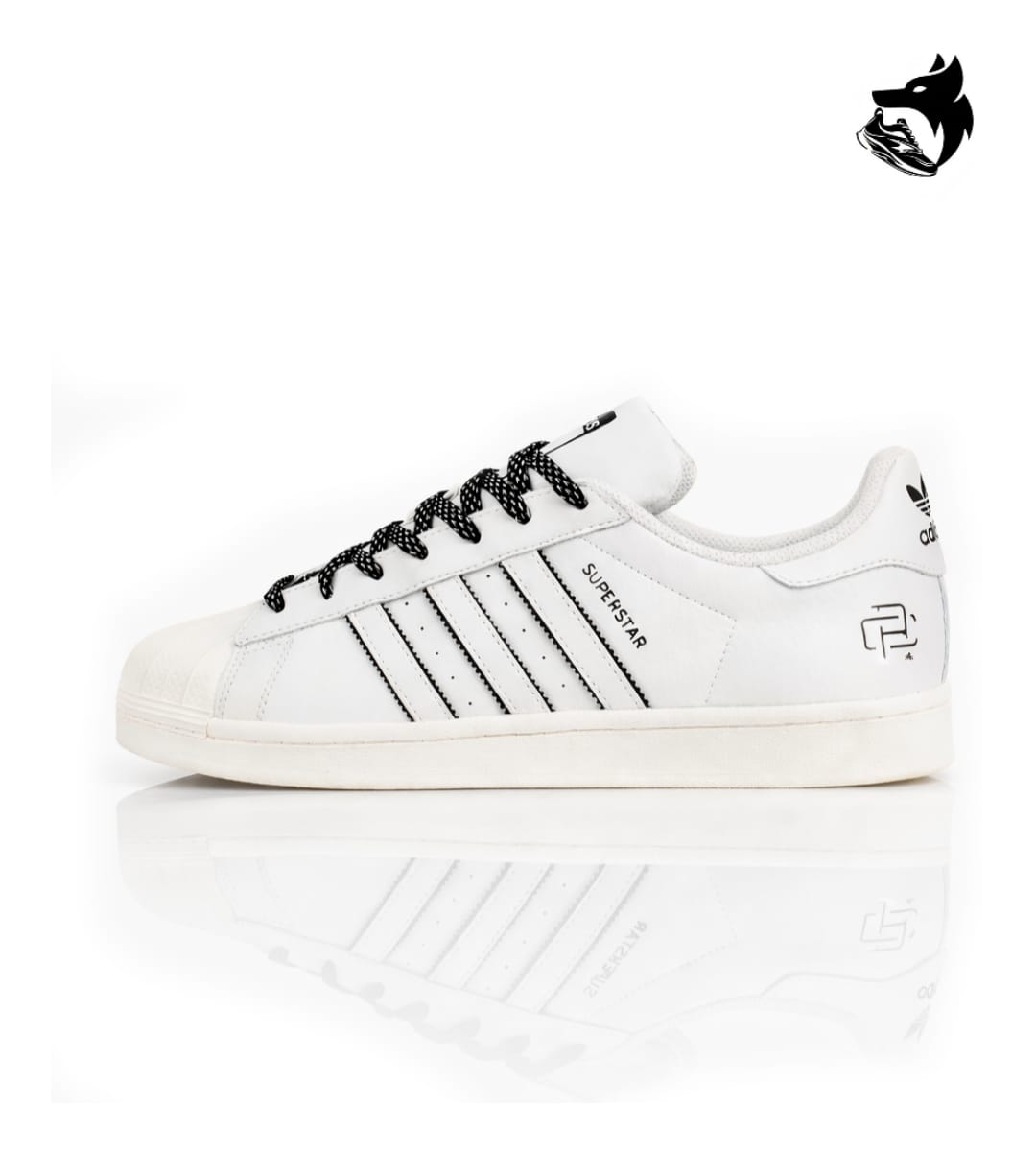 ADIDAS ORIGINALS SUPERSTAR UNDEFEATED WHITE BLACK