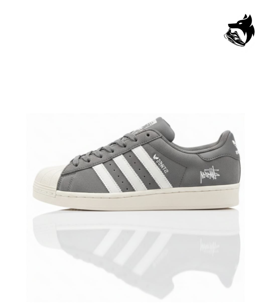 ADIDAS ORIGINAL SUPERSTAR C STUSSY GREY