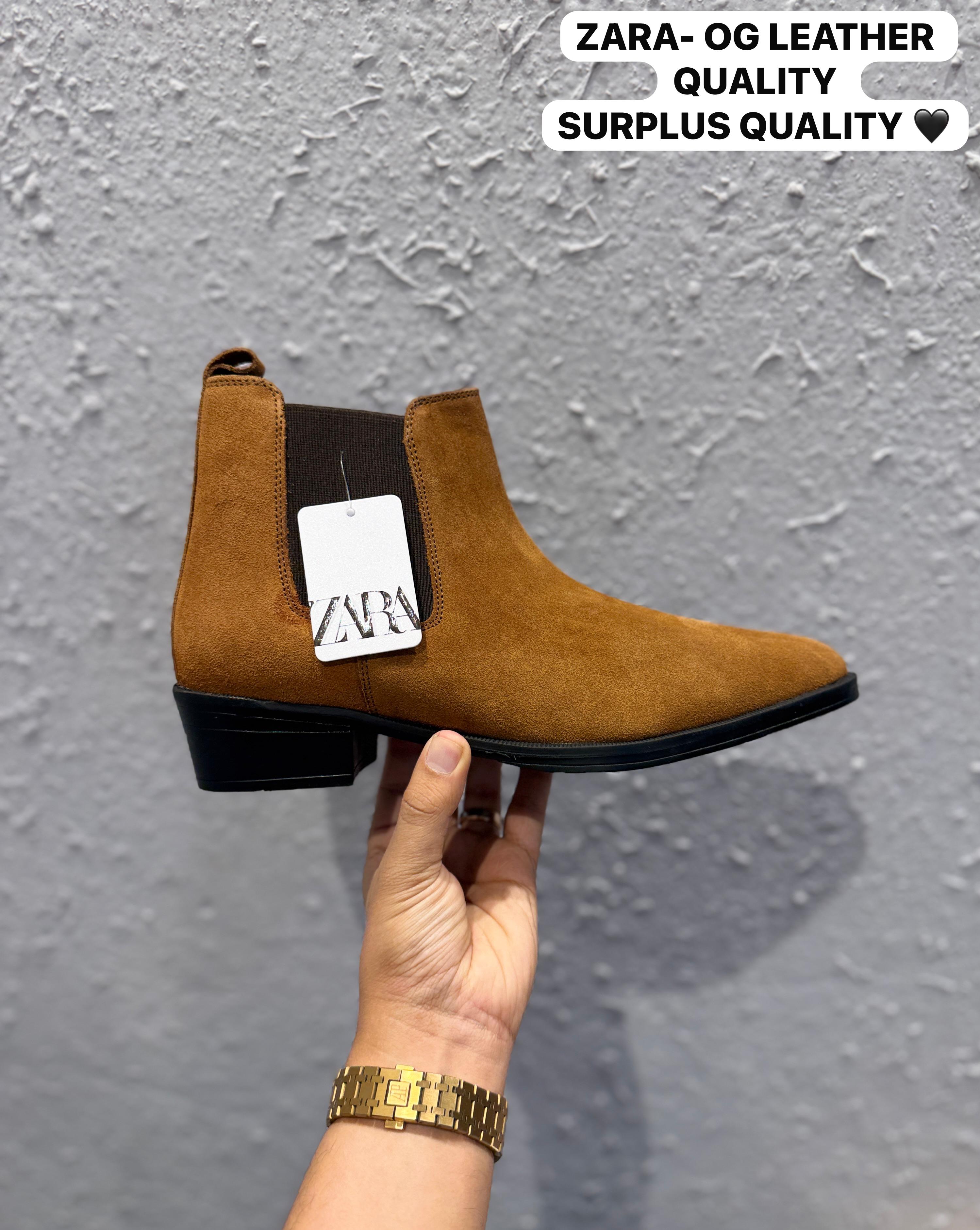 ZARA T LEATHER POINTED