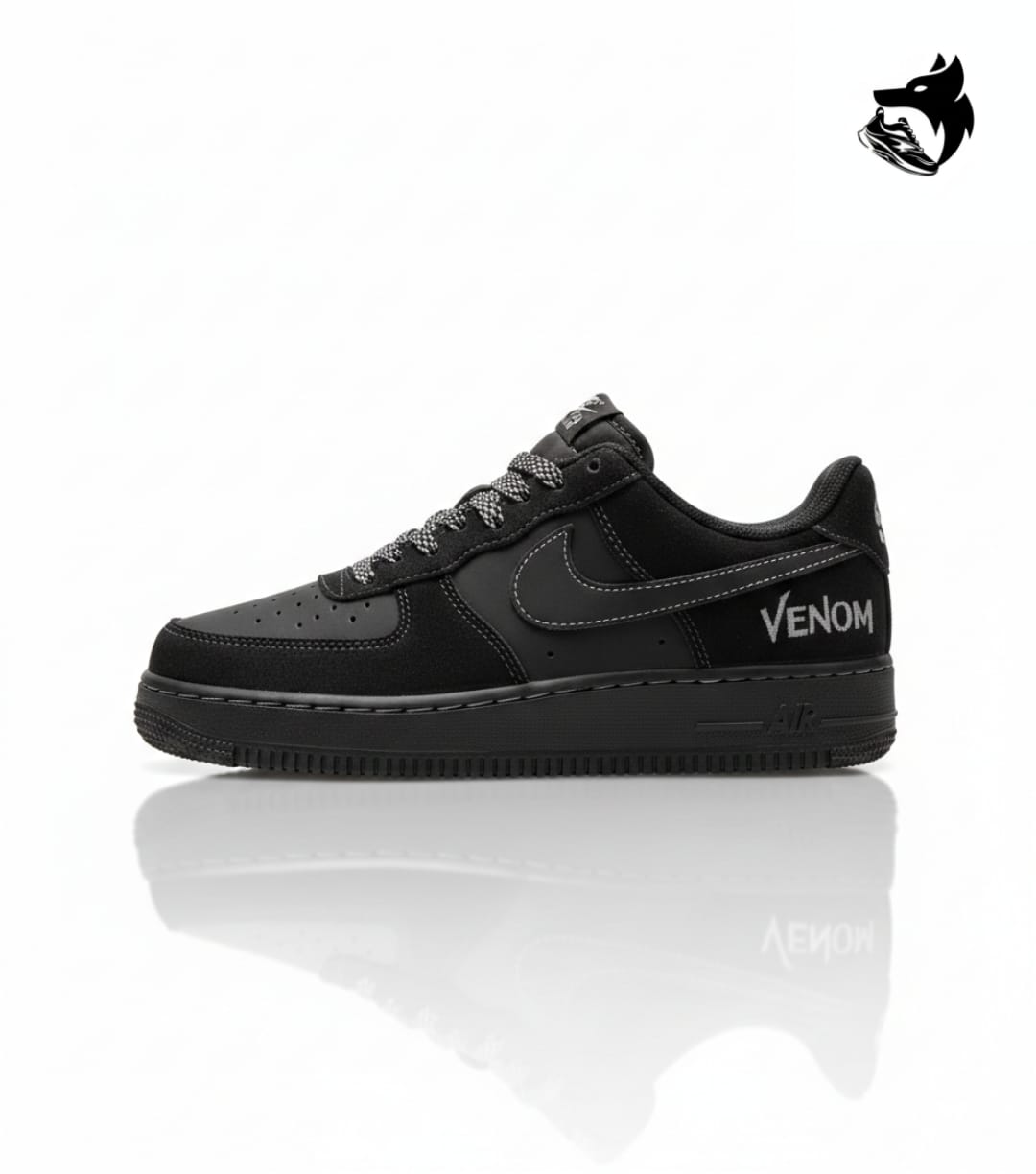 Greyhut-NIKE AIRFORCE ONE VENOM SUEDE BLACK