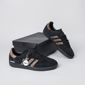 Adidas end x neighborhood x samba black leopard