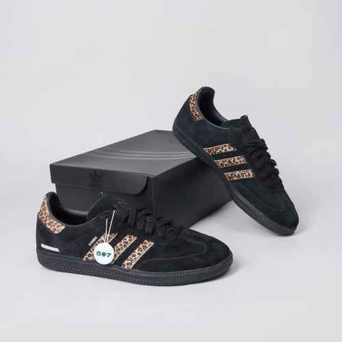 Adidas end x neighborhood x samba black leopard