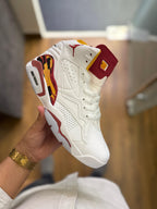 AIR JORDANS RETRO 6 JUMPMAN MVP WHITE RED